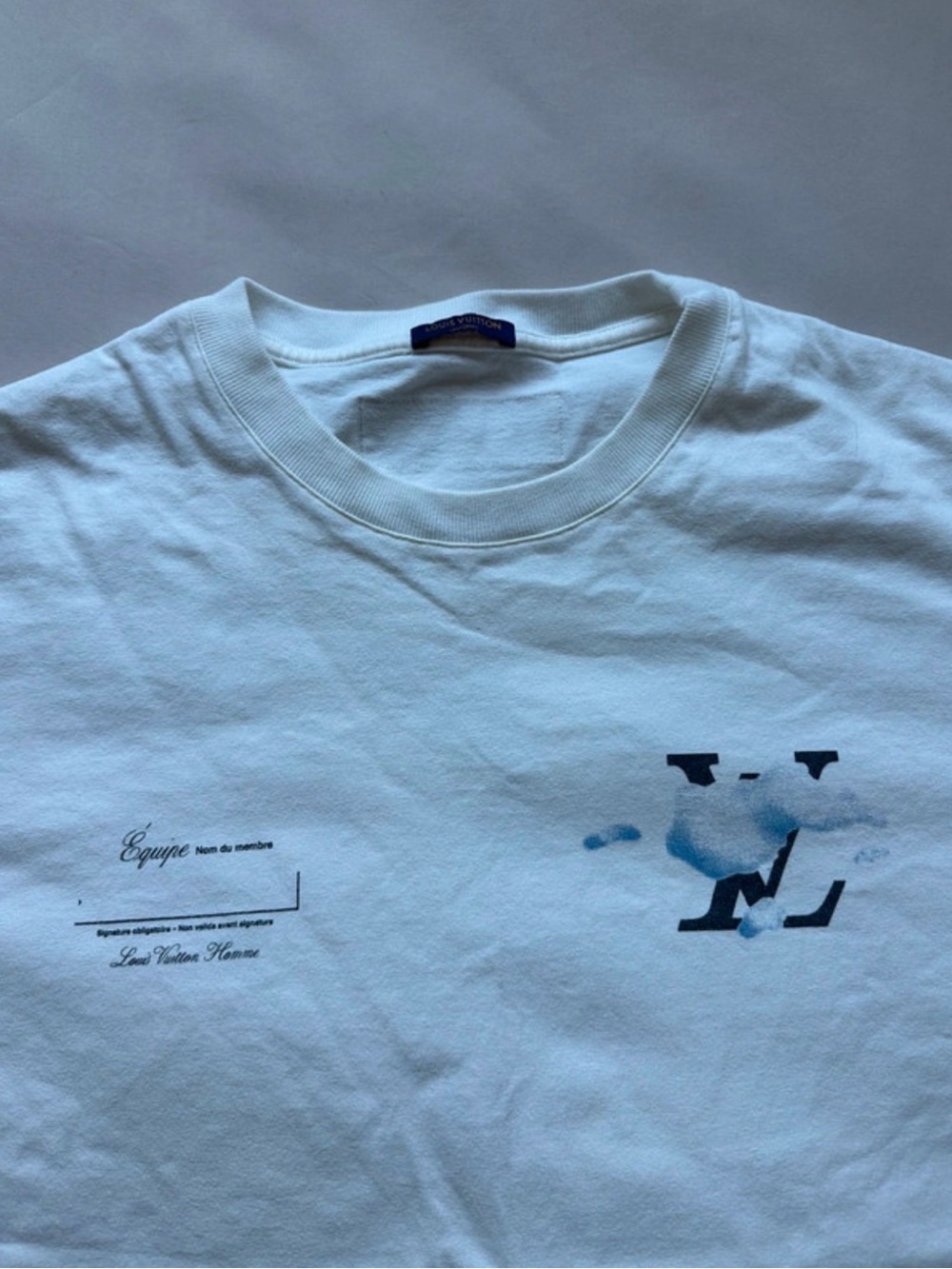 White Crewneck Tee with Graphic